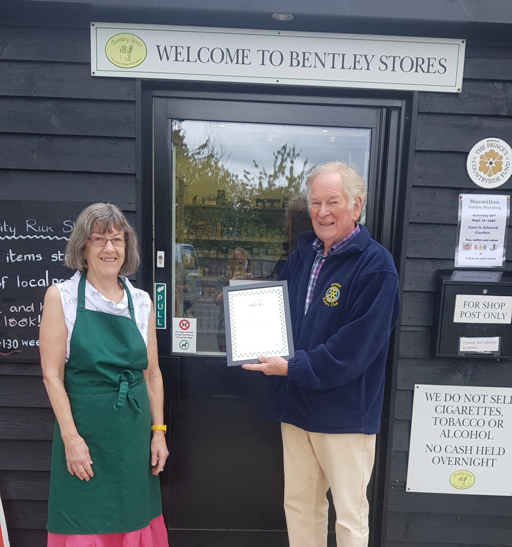 Bentley Stores with their More Than A Shop certificate