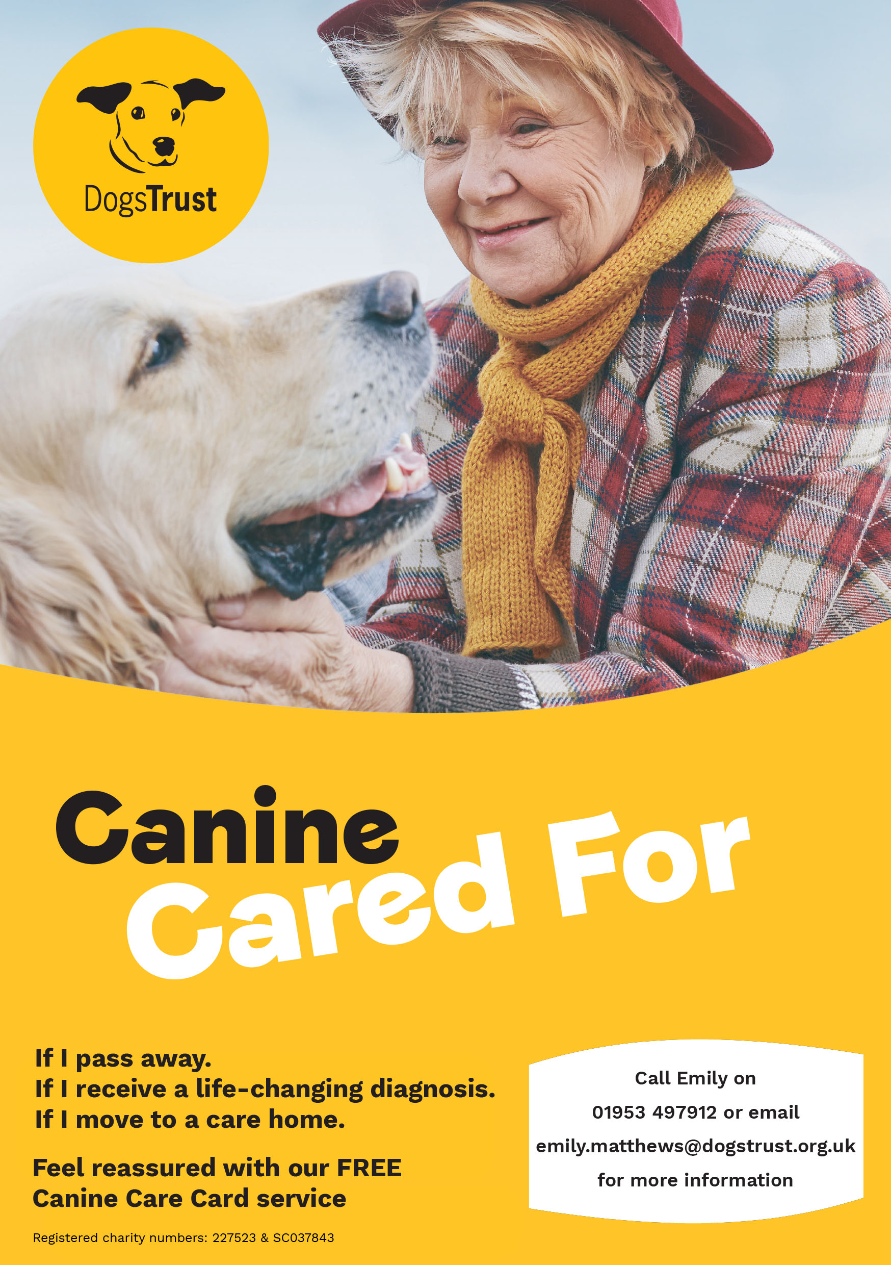 Dogs Trust Canine Cared For Leaflet