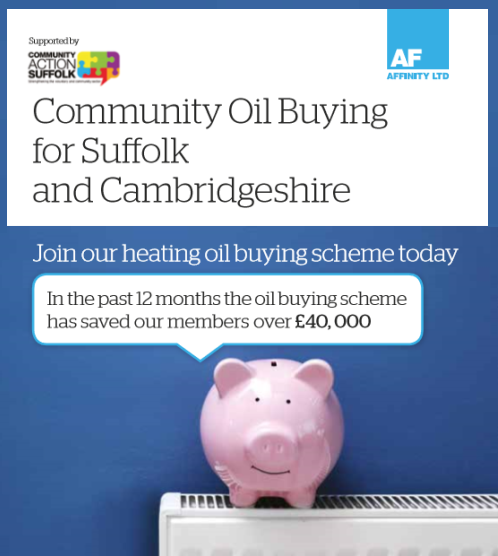 Image promoting CAS/AF Affinity Community Oil Fuel Buying Scheme