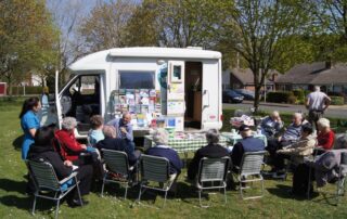 photo of Rural Coffee Caravan visit in action