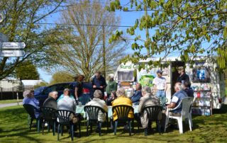 photo of Rural Coffee Caravan visit in action