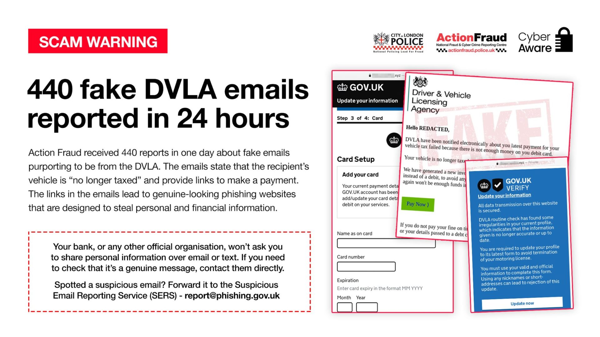 DVLA Scam Action Fraud Image