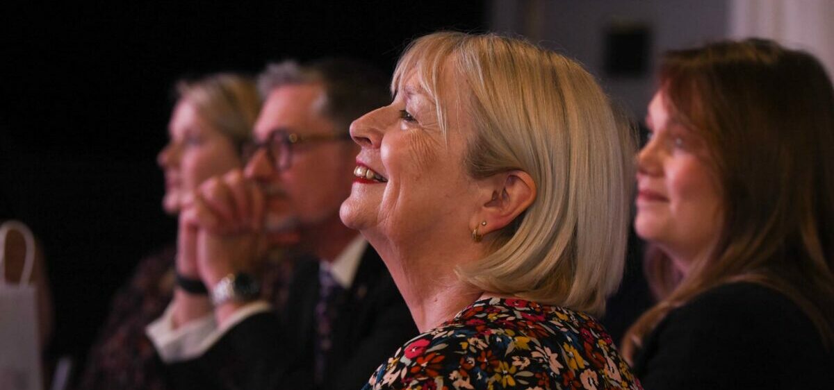 Inspiring inclusion event - photo of panel of speakers including Ann Osborn at Milsoms