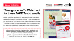 Scam Email Fake Tesco Free Grocers Email