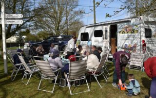 photo of Rural Coffee Caravan visit in action