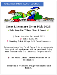 Poster for Great Livermere litter pick