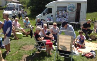 photo of Rural Coffee Caravan visit in action