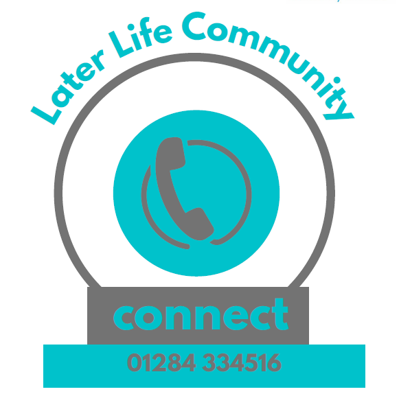 Later Life Community Connect Logo with phone number