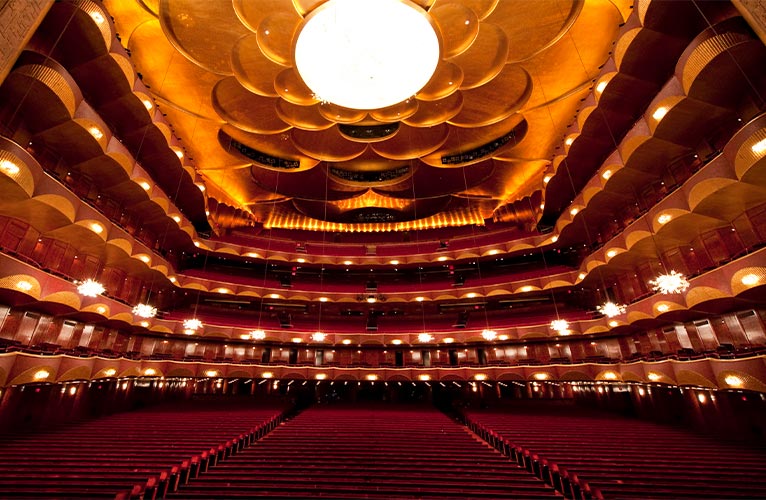 photo of interior of the Metropolitan Opera