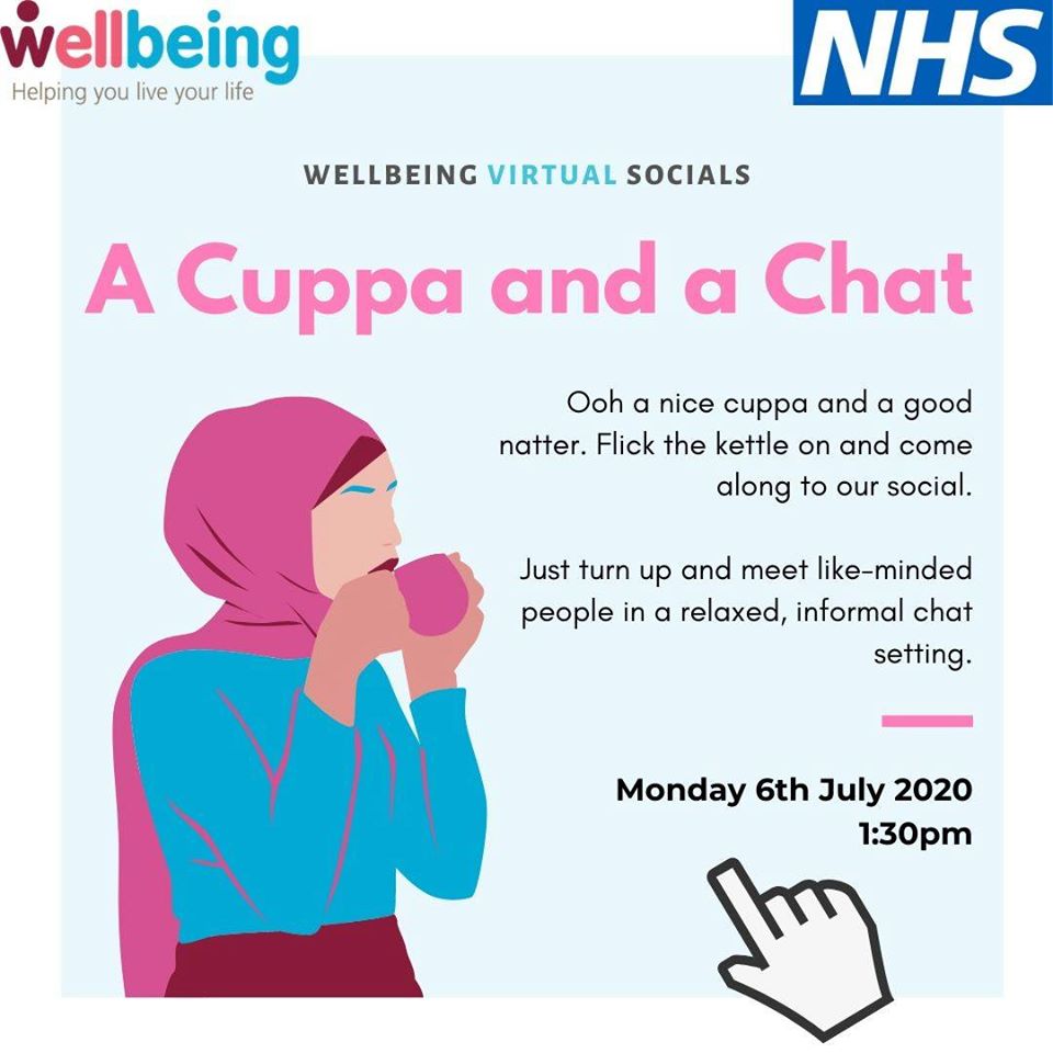 NHS Wellbeing Social Cuppa And chat
