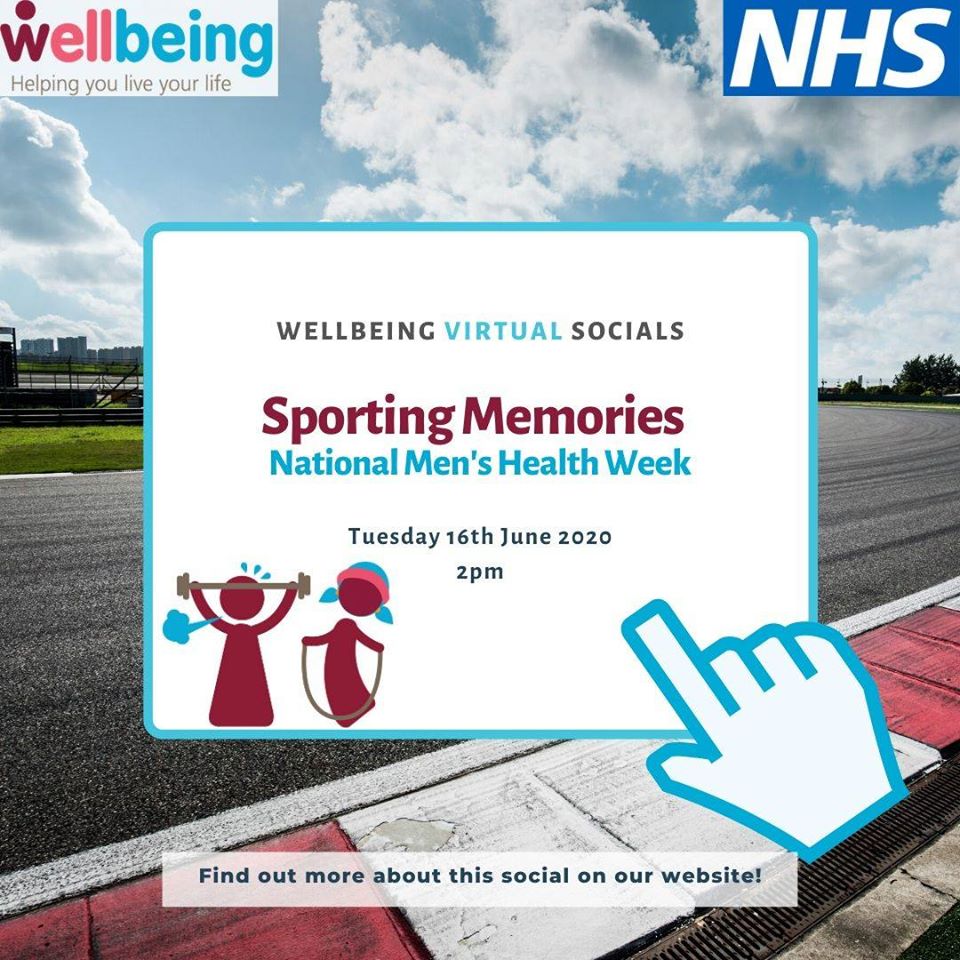 NHS Wellbeing Service Sporting Memories Social Logo