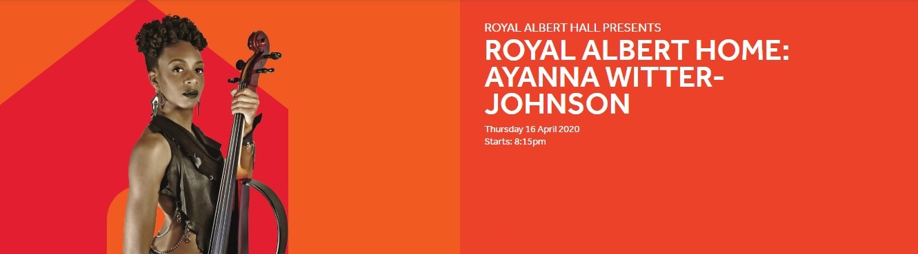 Royal Albert Home series poster advertising Ayanna Witter-Johnson performance