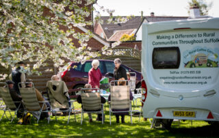 photo of Rural Coffee Caravan visit in action