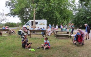 photo of Rural Coffee Caravan visit in action