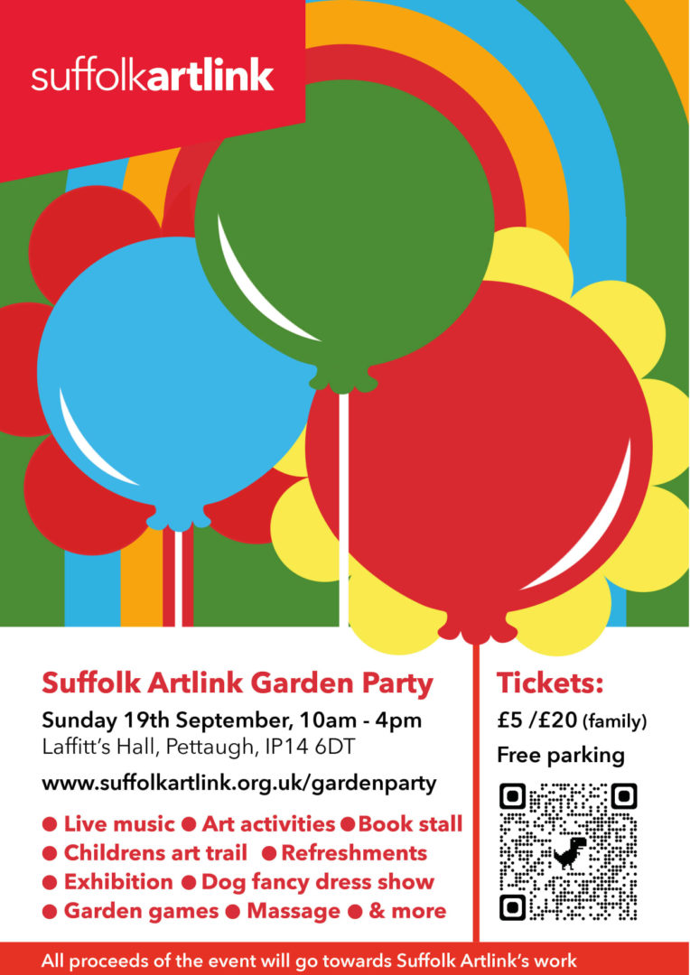 Suffolk Artlink Poster with Balloons