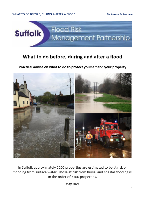 Suffolk flooding guide front cover
