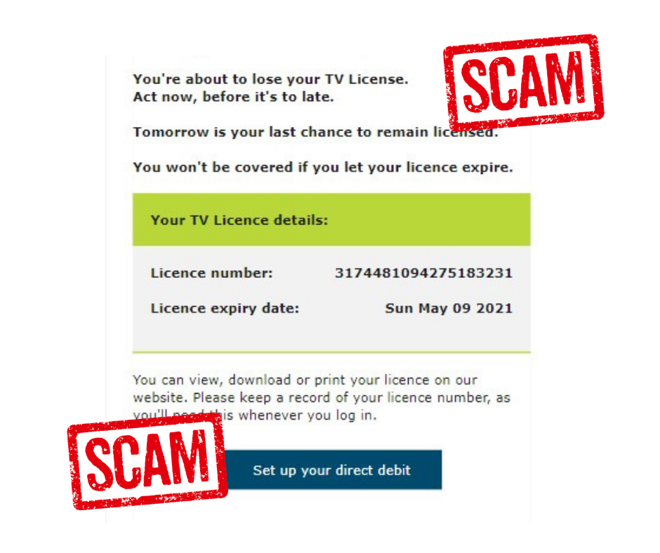 Suffolk Trading Standards TV License Scam Image