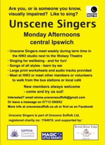 Unscene Suffolk Visual Impaired singing group