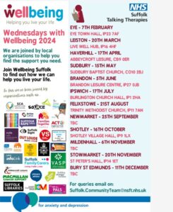 Wellbeing events 2024 programme