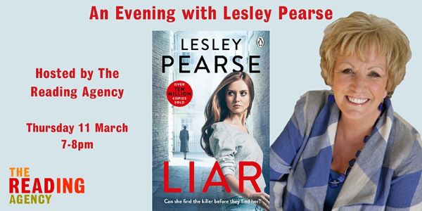 Reading Agency An Evening with Author Lesley Pearce