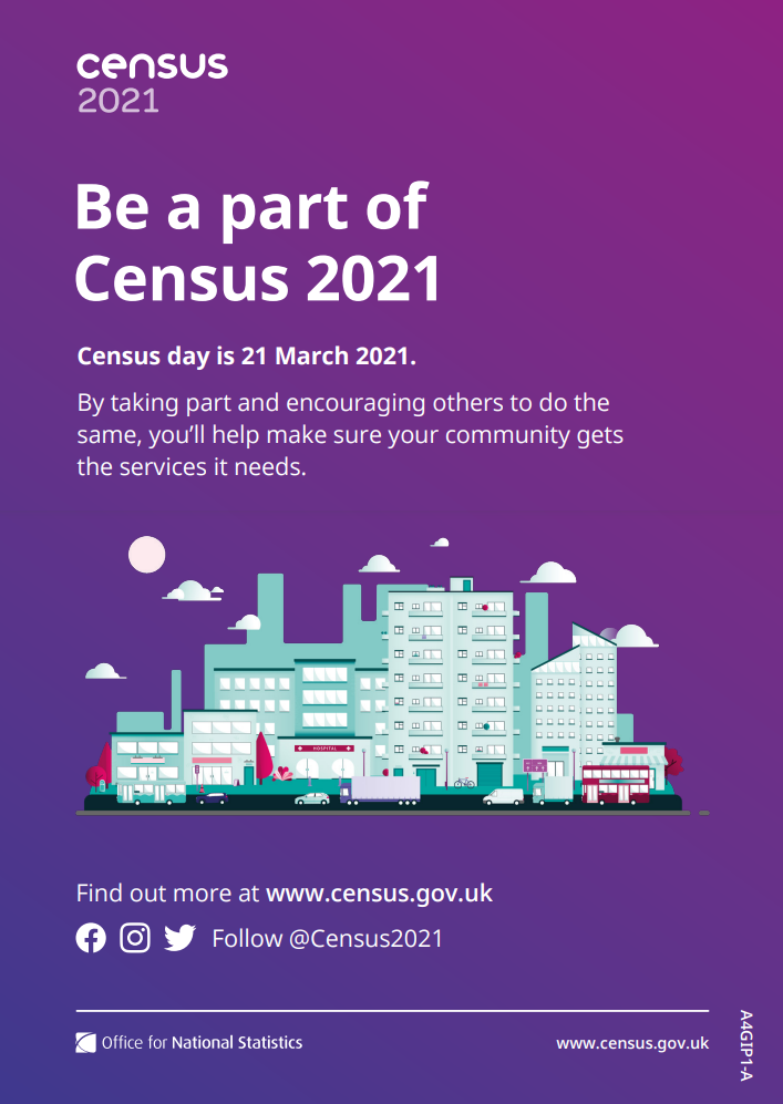 UK Census 2021 Promotional poster