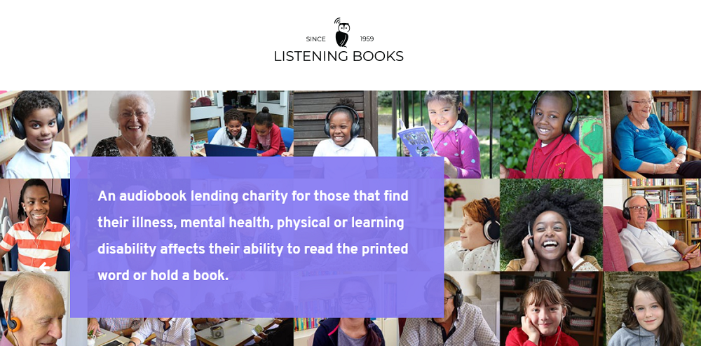 Listening Books website image