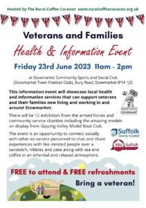 Stowmarket veterans event poster