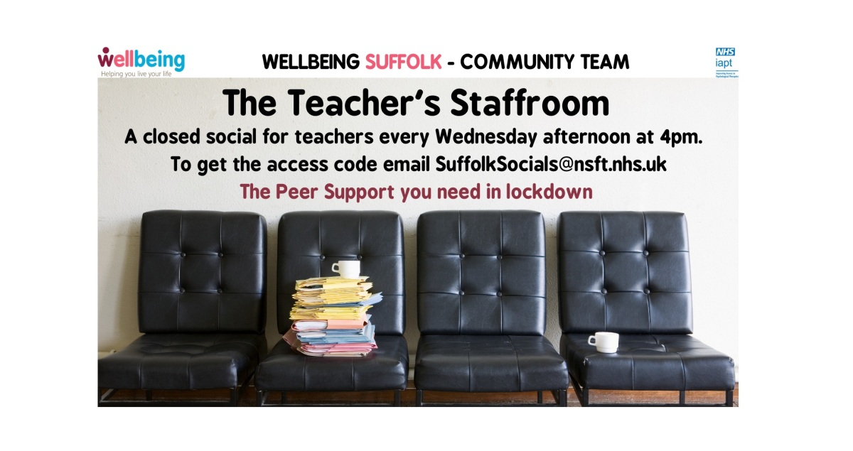 Wellbeing for teachers webinar promo